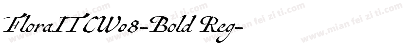 FloraITCW08-Bold Reg字体转换